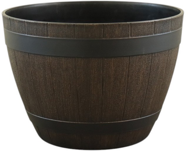 대형 오크통 화분 45cm 대형 플라스틱 인테리어 화분, 혼합색상