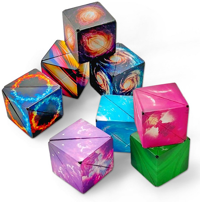 [KC인증] 우주 자석 큐브 3D 입체 마그네틱 매직 블럭, 1세트(8개), 1개