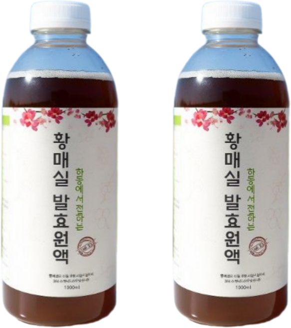 우띠마켓 하동 건강한 매실청 천연 소화제 황매실 몸에좋은 발효원액, 1개, 1L