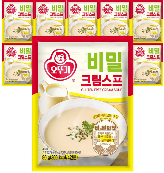 오뚜기 비밀스프 크림 80g 10개