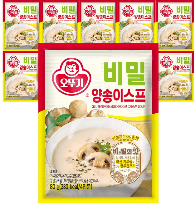 오뚜기 비밀스프 양송이 80g 10개