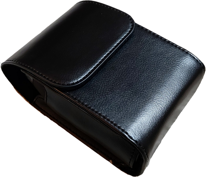 골프 거리측정기 케이스 소가죽 인조가죽 부쉬넬 니콘쿨샷 차쉬넬 보이스캐디 VNN101, 세로형 가죽(블랙)