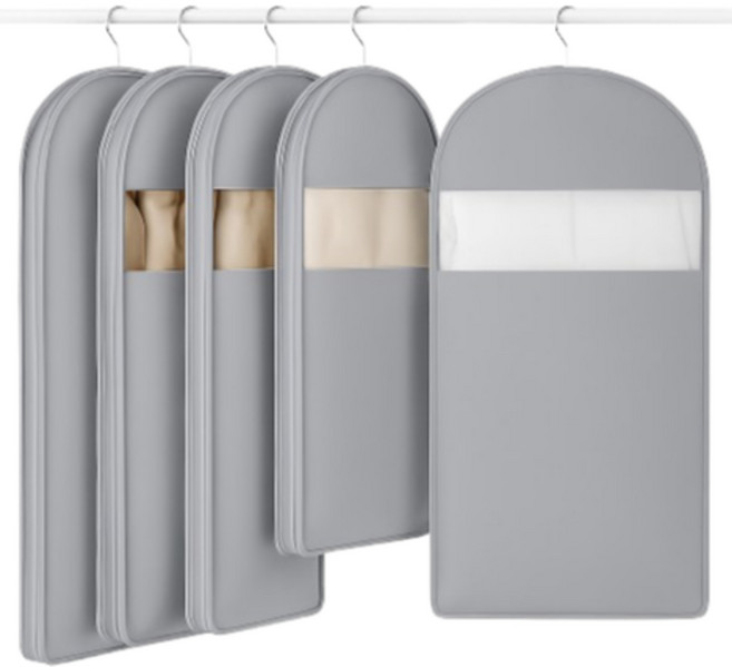 루다앙 부피슬림 옷걸이형 압축 파우치 아우터 압축팩 그레이, 1개, 2개입