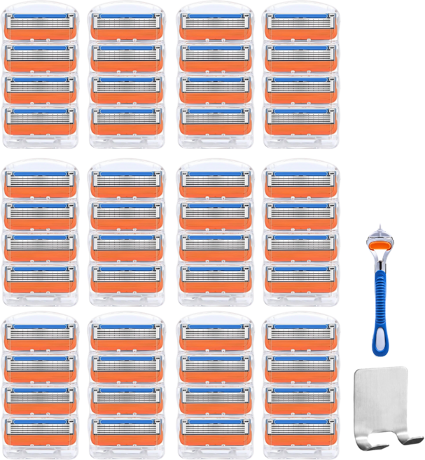나폴리가든 5중날 면도날 질레트 호환, 12개, 4개입