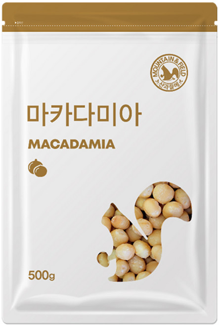산과들에 25년산 햇견과 마카다미아 500g, 2개