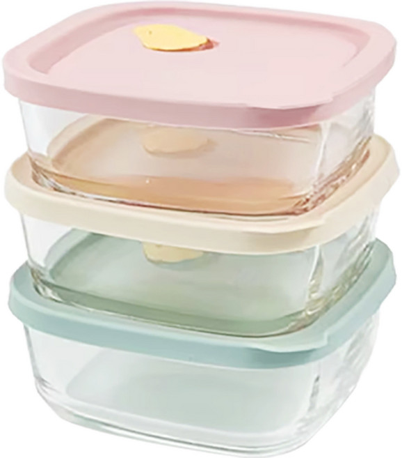 락앤락 햇쌀밥용기 320ml 3p세트 내열유리 오븐글라스 밥용기, 1개, 단일