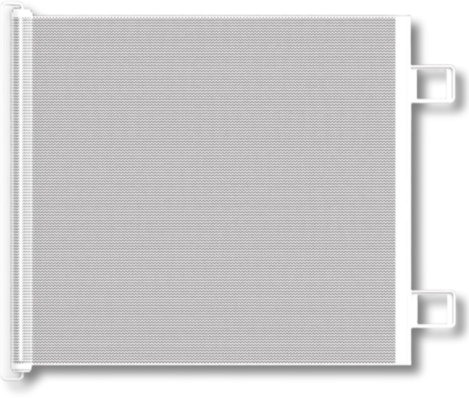 밍프 슬라이딩 반려동물 안전문 대형, 1개, 화이트