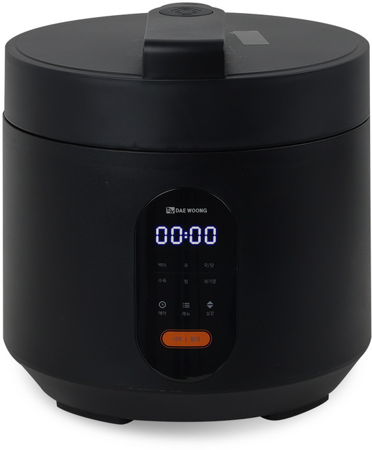 대웅 압력 찜요리 죽 멀티쿡 전기밥솥 3-4인용, DWIH-BL3443, 블랙