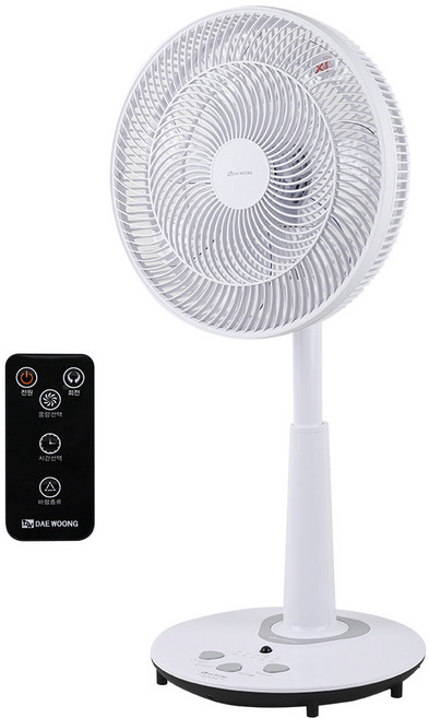 대웅외 발터치 초미세풍 리모컨 선풍기 써큘레이터형 스탠드 선풍기 4종 택 1, 6.대웅실버 R4033, DWF-R4033C