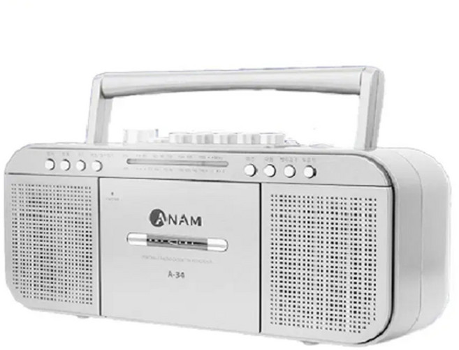 아남 A-34 고성능포터블라디오카세트 USB/TF카드지원 간편한휴대성 선명한음질