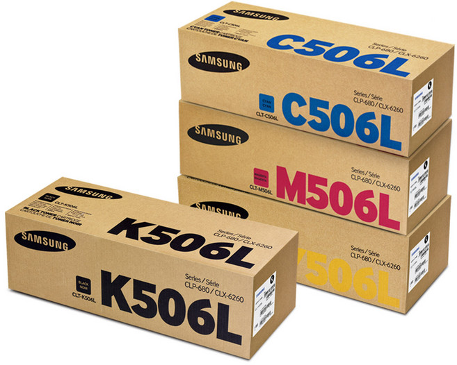 삼성 정품토너 CLT-K506L 세트, 1세트, CLT-K506L 대용량/정품/4색