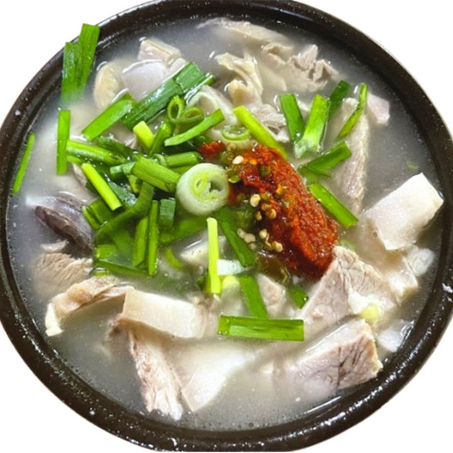 해와바다 고기폭탄 맑은 돼지국밥 기름기 없는 고기2배 국밥, 200g, 5개