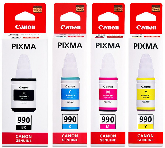 캐논 GI-990 정품잉크 세트, GI-990 정품/4색, 1세트