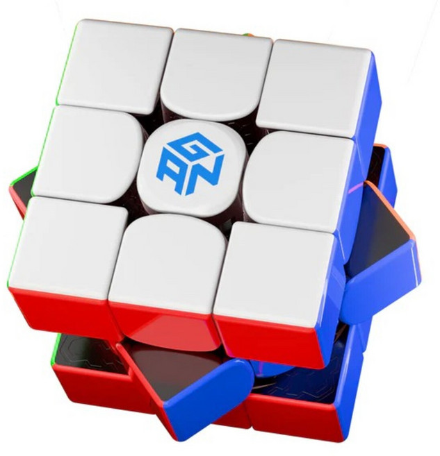 GAN15 New Black UV Coated 간큐브 간즈큐브 33 자석큐브 루빅스 선수용 스피드 마그네틱 큐브 333, 1개