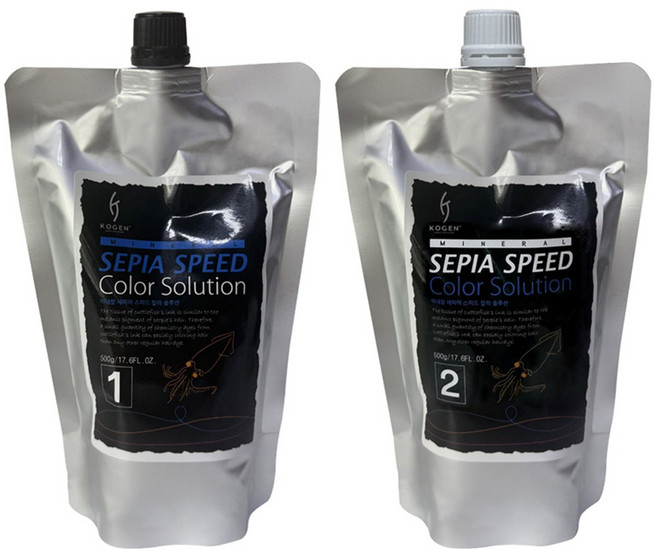 코겐미네랄 세피아 스피드 칼라솔루션 일반염색약(멋내기), 4N Dark Brown 진한갈색, 1개, 1개