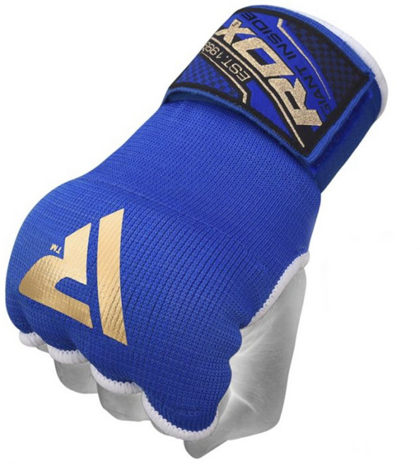 링사이드코리아 RDX 복싱 이지핸드랩 권투 장갑형 핸드랩 정권보호 너클 스트랩 1쌍, 블루
