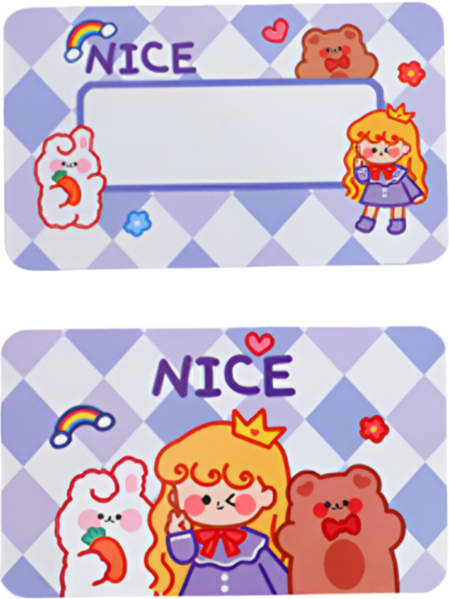 픽제이 스크래치 이벤트 쿠폰 복권 만들기 DIY 세트, 40개입, 나이스퍼플, 1개