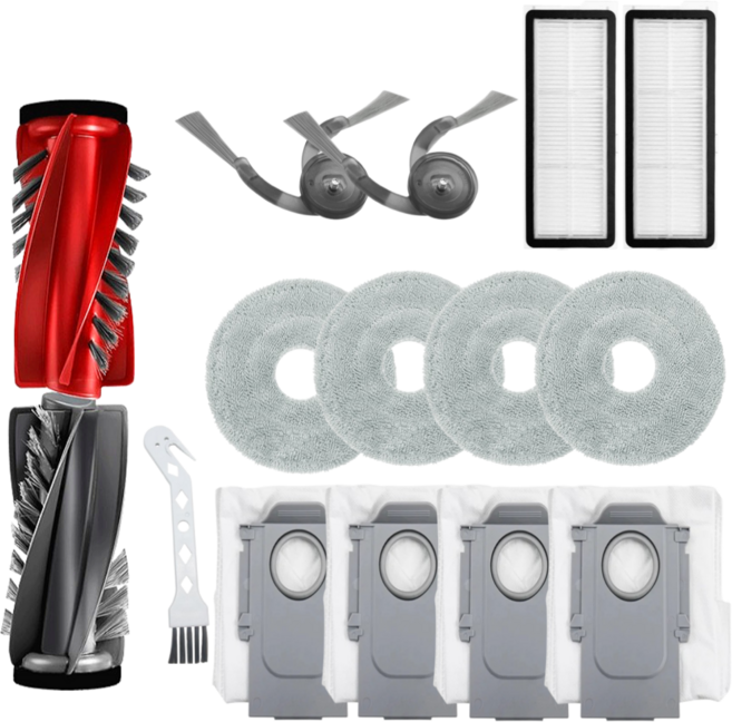 퓨어퍼스트 로보락 Q REVO EdgeC 소모품 물걸레 브러쉬 필터 먼지봉투 호환 전용 기프트팩, 1개