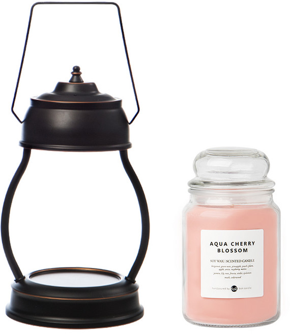 소이캔들 라지자 로메안 캔들워머 세트, 02 카퍼, 05 자스민 베르가못