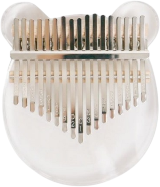 정글잡 마호가니 어쿠스틱 칼림바 + 악보 및 구성품 세트, 08.곰돌이 아크릴, 1개