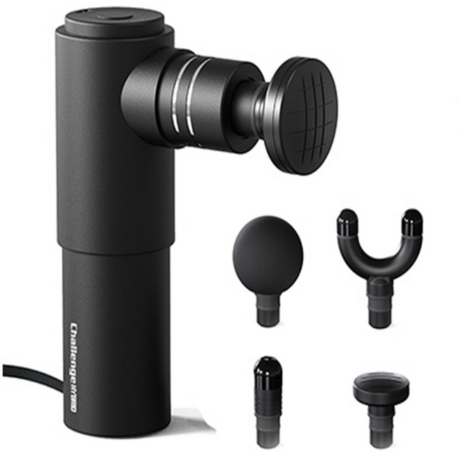 챌린지하이브리드 부스터 미니 전신 진동 마사지건, CH-M7mini, 블랙