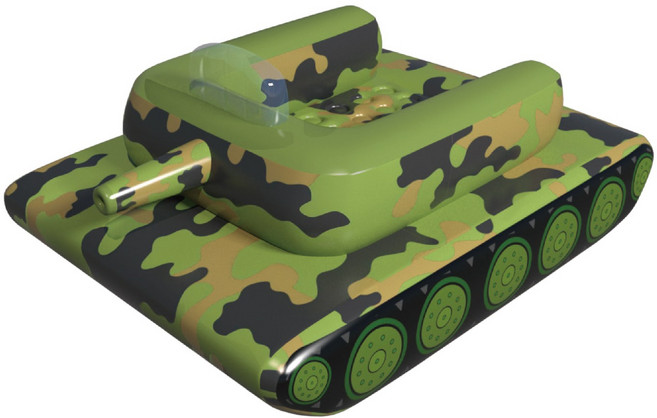 빅사이즈 밀리터리 탱크 물총 튜브 | 특이한 튜브 | 인싸튜브 | 물대포 물총 튜브, 1세트, 혼합색상