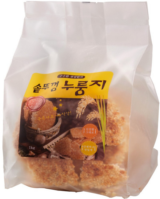 산지명인 솥뚜껑 로스팅 누룽지, 2개, 1kg