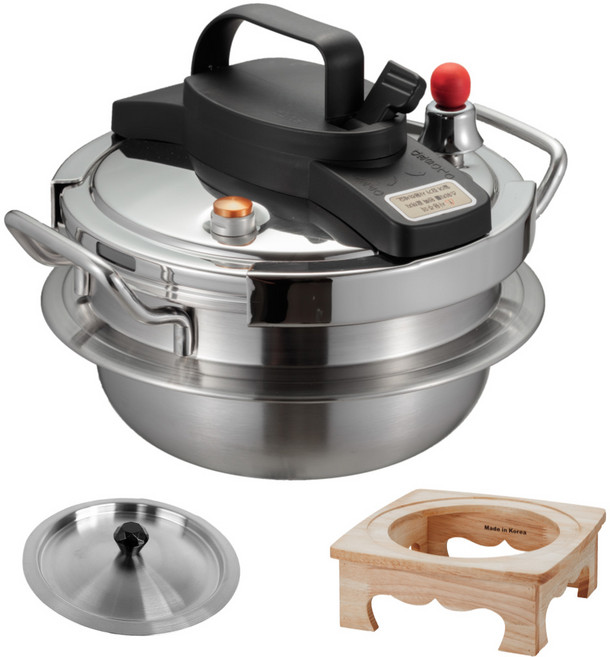 굿밥 4인용 압력밥솥 누룽지 미니 압력밥솥 인덕션 하이라이트 가스 소형 압력밥솥, 1세트, 2.1L