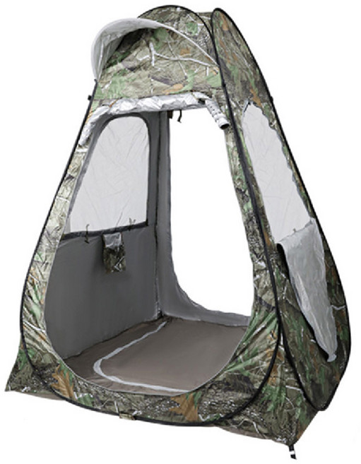 SZ몰 원터치 위장지 낚시텐트 120x120 앞뒤 개방 바닥 오픈 민물 낚시 캠낚 좌대 얼음낚시, 중-120x120