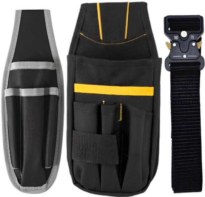 수코리아 공구벨트 가위집 허리공구작업가방 3종 [ 작업가방 3종세트 ], 1개