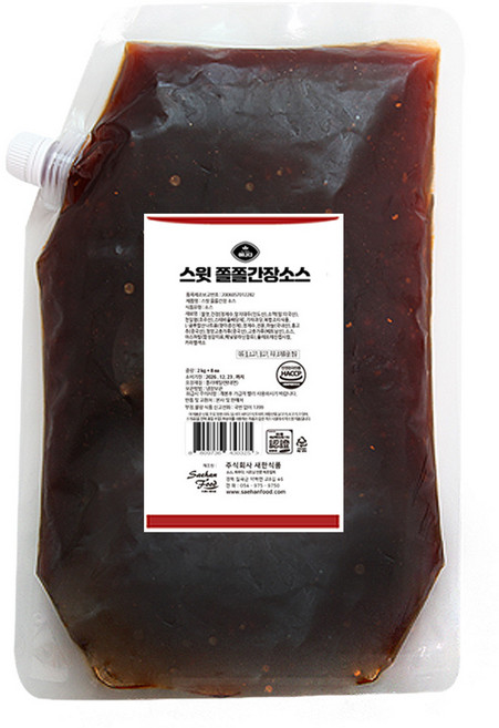 어나더소스 스윗 쫄쫄간장소스 닭강정 양념치킨 간장치킨 소스, 1개, 1kg