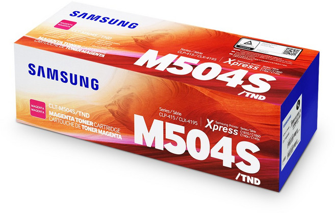 삼성 CLT-K504S 정품토너, 1개, CLT-M504S 빨강/정품