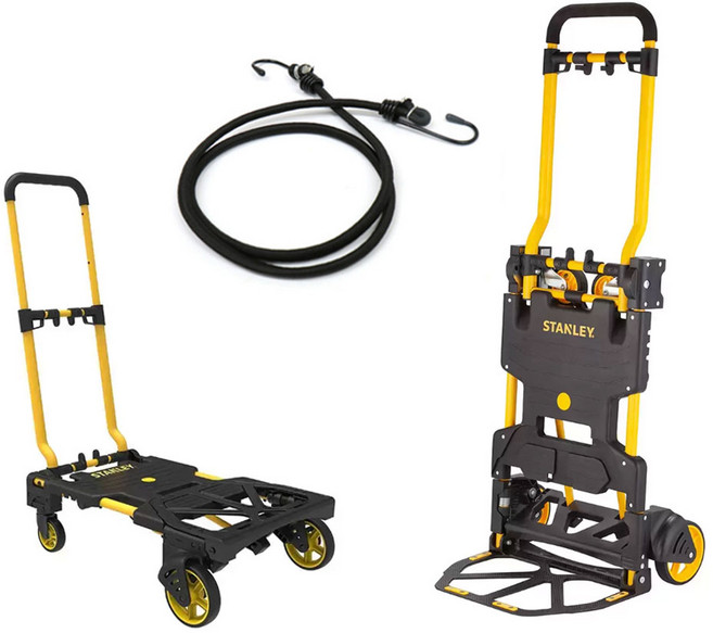 스탠리카트 2in1 핸드트럭 코스트코 접이식 손수레 구르마 구루마(고정로프 포함), 1개