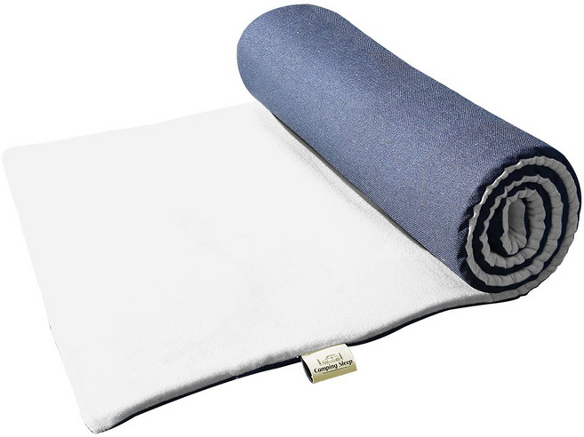 캠핑슬립 냉기차단 야전침대 보온 커버 쿠션 토퍼 매트, 야전침대매트 1개