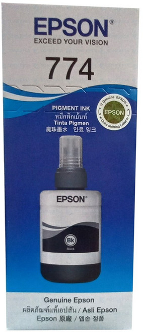 엡손 정품잉크 T664 T774 L310 L565 L1300 L361 L385, 1_엡손 정품_T774100 대용량검정(BLACK), 1개