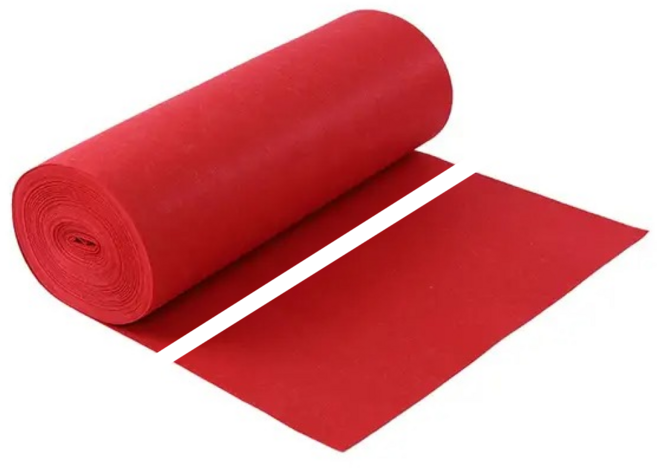 레드카펫 파이론텍스 빨강 재단 1M 단위 카페트 레드카페트 행사장 부직포, 1개