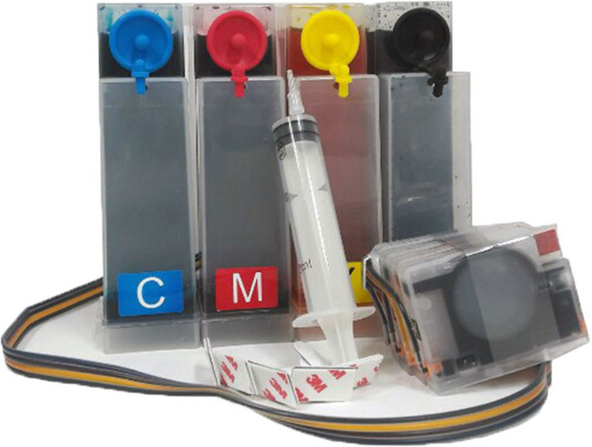 HP 오피스젯 프로 diy공급기 hp8710 hp8720 hp8730 hp7720 hp7740 hp8210 hp8216 무한잉크 공급기 삼성제품은 j3560fw j3520 전화요망, 1.무한잉크염료1400ML, 대용량무한잉크공급기