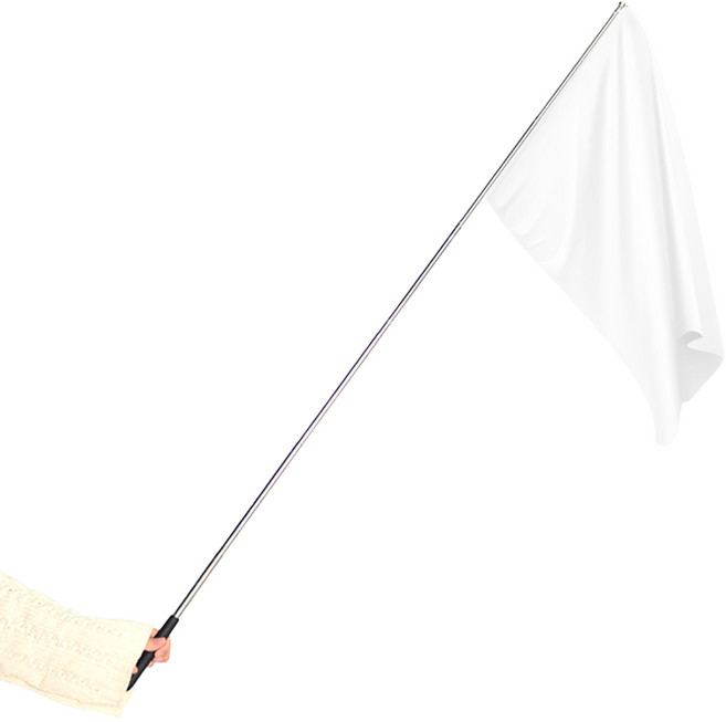골든트리 접이식 휴대용 7단 안테나 인솔자 가이드 깃대 깃발봉, 1개