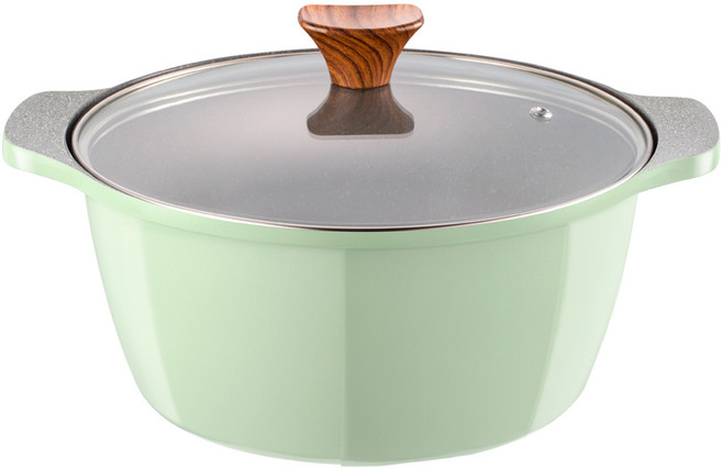 캡스톤 글램레트로냄비 양수24 / 인덕션겸용 / 올리브 핑크, 24양수 올리브 인덕션겸용, 1개, 24cm