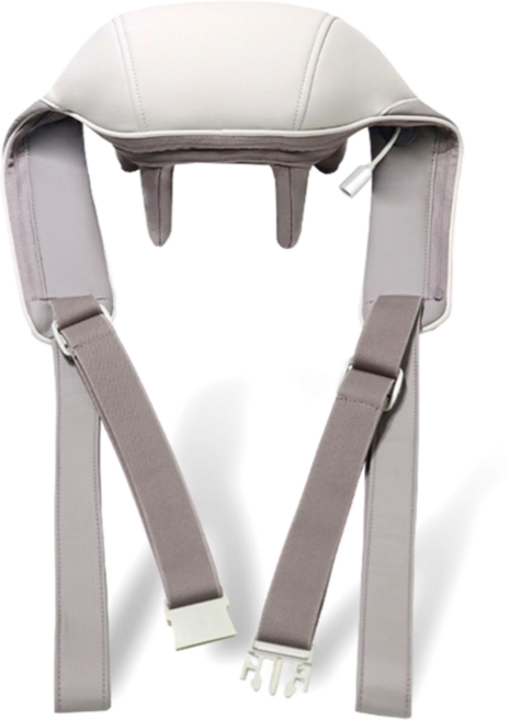 브리즈 목 어깨 마사지기 PRO 프리미엄 3세대 무선 온열기능 간편세척 핸드 스트랩 휴대용 안마기, BR-100S, 그레이