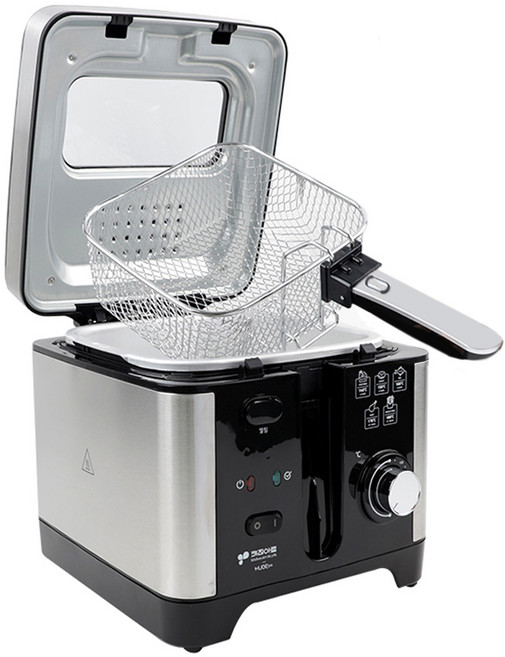 3리터 가정용 튀김기/안전 온도조절 전기 튀김기/분리형 바스켓 튀김통/쉬운세척/스마트필터, 키친아트 전기 튀김기