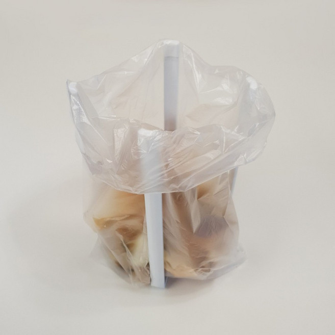 접이식 다용도 키친 홀더 음식쓰레기봉투 거치대 텀블러 컵 건조대 캠핑, 1개, 화이트