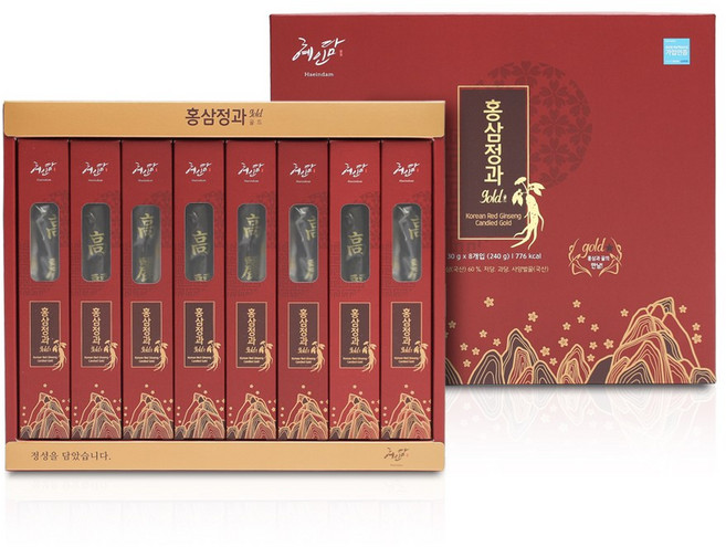 혜인담 홍삼정과 골드 30g x 8개입 선물세트, 1세트, 240g