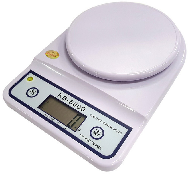 경인산업 주방 전자저울, 경인 KB-5000 5kg (1g)