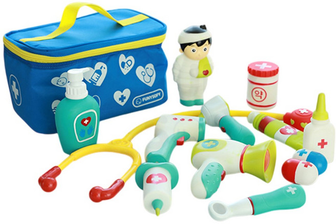 꼬마천사 NEW 말랑 소프트 병원놀이세트 13종, 1개