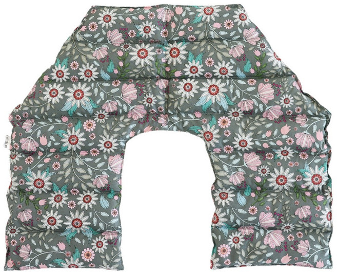 애슬라 허브 경추 찜질팩 고급형 모던플라워 ZH-2CK, 1개