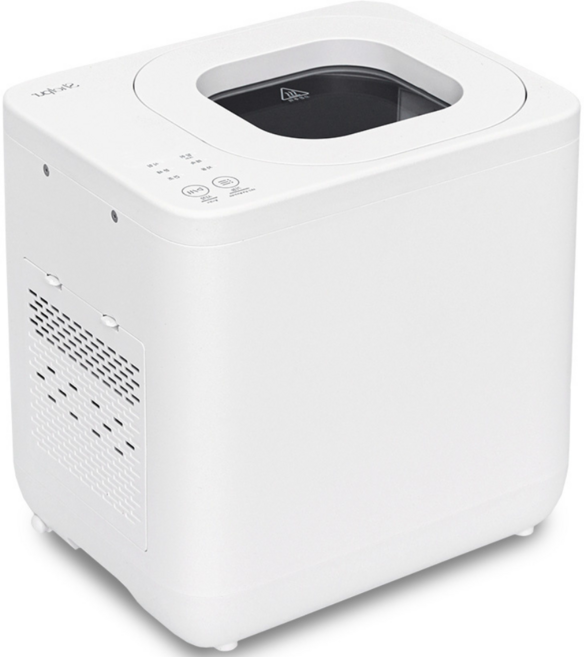 쉘퍼 음식물처리기 4L 대용량 고온건조분쇄 뚜껑분리 추가필터포함, 화이트