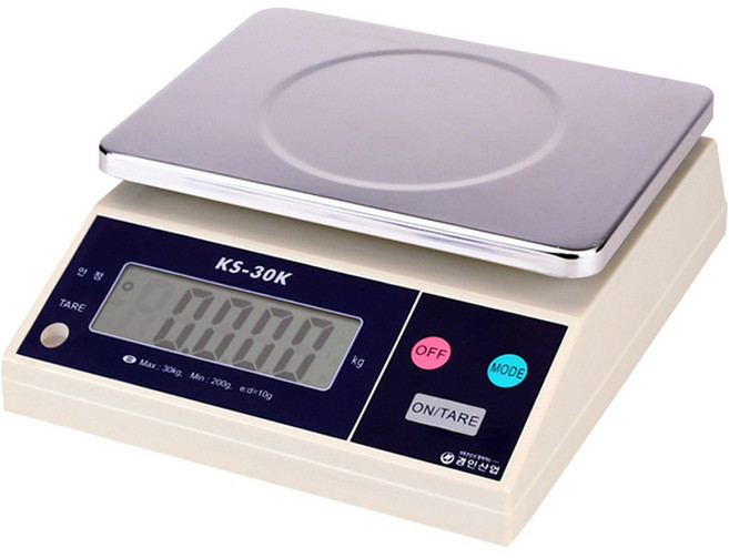 경인 양면표시 영업용 전자저울 KS, KS-30K 30kg (10g) 표시단위 kg