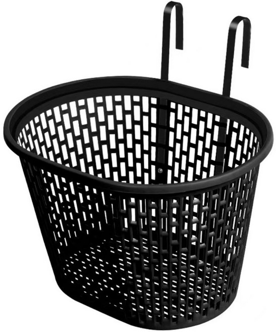 탈부착 자전거바구니 걸이식, 검정색, 1개