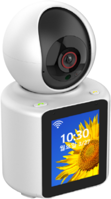 플러스킬 양방향 영상통화 홈캠 가정용 스마트폰 CCTV 홈카메라, 화이트